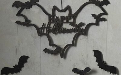 Bad Things – Halloween Door Sign