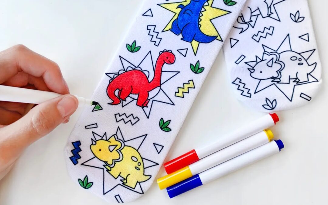 NEW! Colouring-In Sock Designs