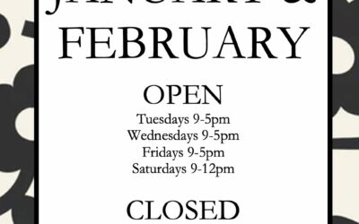 Good News – Shop Hours for Jan & Feb
